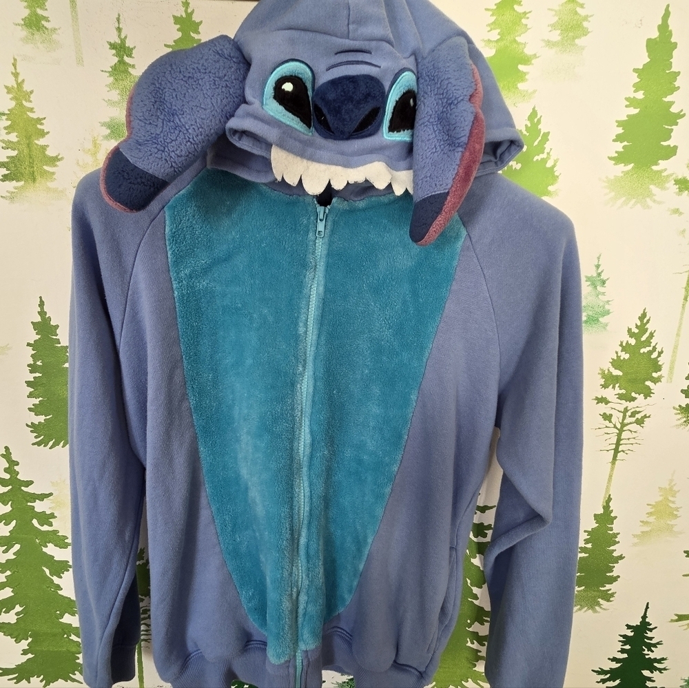 Disney Parks Light Blue Lilo & Stitch Hoodie